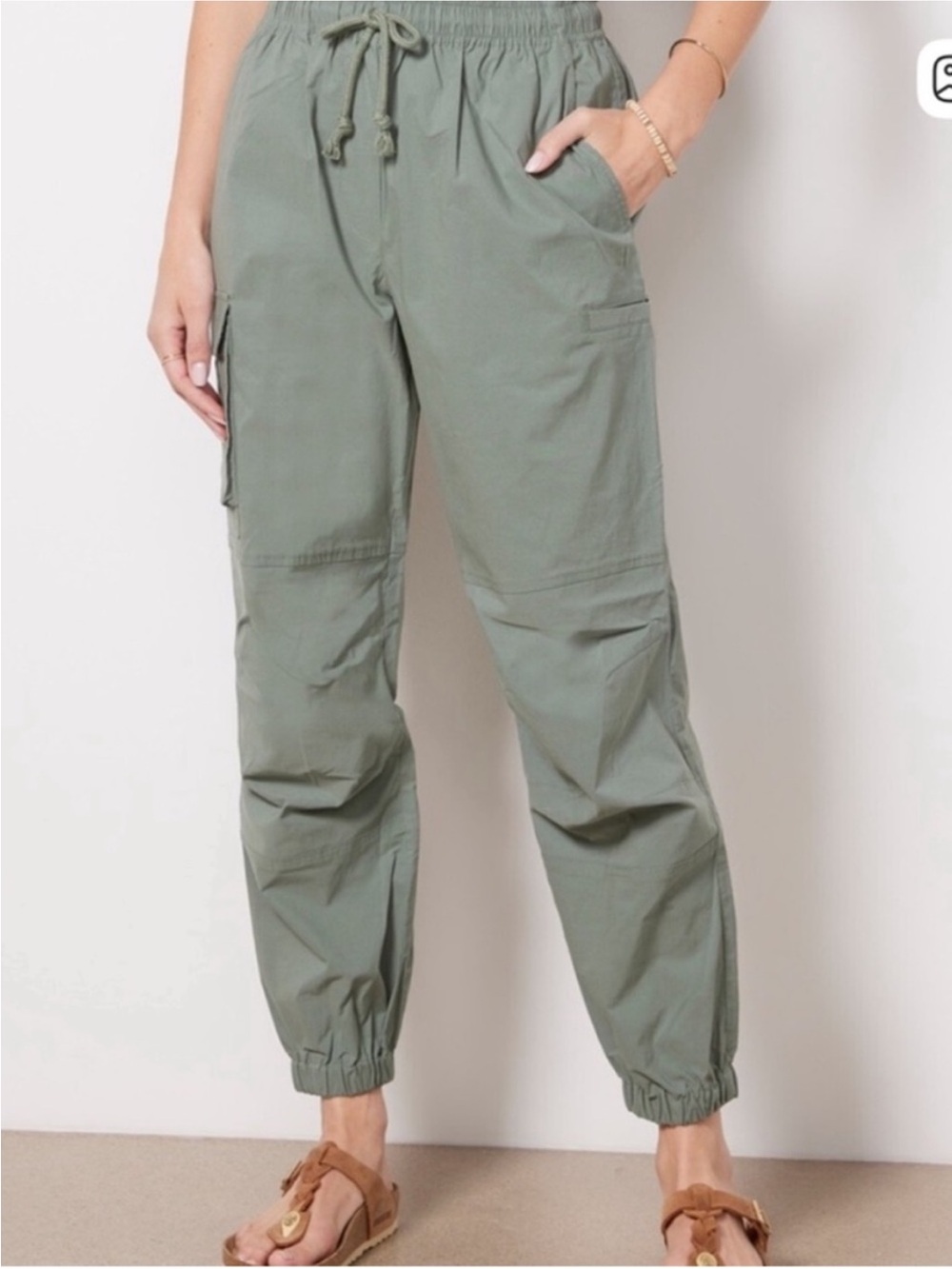 Sweaty Betty Olive Green Track Joggers